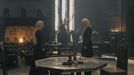 Rhaenyra Targaryen (interpretada por Emma D'Arcy) y su to Daemon (Matt Smith), en La casa del dragn