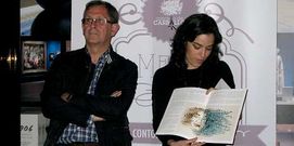 Evencio Ferrero y Rosal�a Fern�ndez Rial, ayer en A Caba�a.