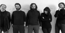 Nando Deibe, Luis Moro, C�sar de Centi, Silvia Penide y Felix Arias, integrantes de Cinco Columnas.