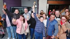 Celebraciones en el bar Alborada de Mora�a 