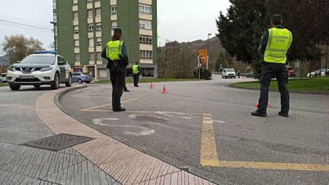 Control de la Guardia Civil en Asturias