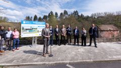 Alfonso Rueda particip� en la presentaci�n de las actuaciones en el parque termal de Ponte Caldelas