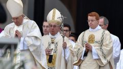 El Papa, durante la misa de inauguraci�n del Jubileo Extraordinario del a Misericordia, el 8 de diciembre del 2015