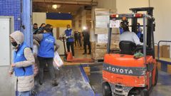 Salida del primer tr�iler de ayuda humanitaria de AGA-UCRA�NA y Afundaci�n en marzo