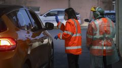 El auto covid del CHUS funcion� todos los d�as para detectar casos asintom�ticos o confirmar contagios en personas con s�ntomas