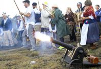 El pasado domingo tuvo lugar una teatralizaci�n de la batalla en los montes de Bri�n. 