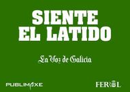 Reproducci�n de las cartulinas de La Voz que distribuyen las pe�as.