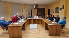 Foto de archivo de un pleno en A R�a.