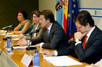 Alberto N��ez Feijoo presidi� la reuni�n de ayer del Consello Galego de Pesca.