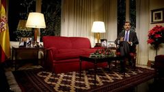 Felipe VI durante su discurso de Navidad