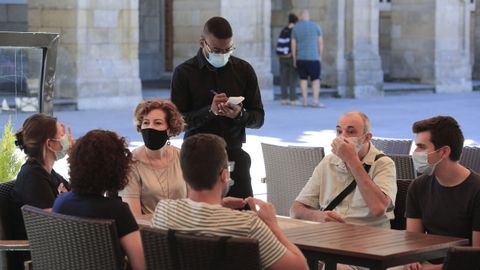 Terraza en la Praza Maior de Lugo