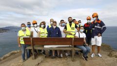 El comit� de Alcoa San Cibrao, en Loiba (Ortigueira)