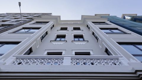 Nueva fachada del edificio del nmero 19 de la calle Concepcin Arenal, en Cuatro Caminos. 