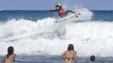Luis Díaz, en un momento de la Siroko Surf League