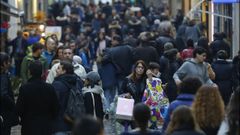 Compras en la Calle Real, en A Coru�a