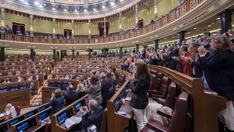 Un momento de la aprobación de la norma en el Congreso