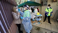 Cribado en la Regi�n de Murcia que ha batido su r�cord de contagios