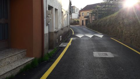 R�a da Torre , en Pontevedra, una vez rematadas las obras de rehabilitaci�n integral