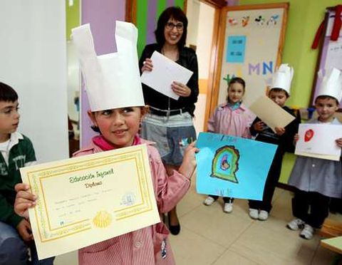 La pequea Menca acert con su dibujo y fue una de las premiadas en el concurso.