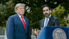 Zohran Mamdani, con Donald Trump, esta semana en Nueva York