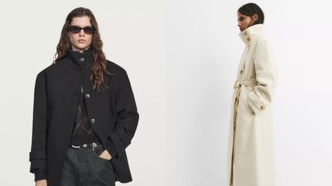 M�s chaquetas con cuello subido para no perder de vista: de Massimo Dutti, a la izquierda, y de Pull and Bear, a la derecha