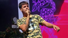 El cantante 9Louro durante su actuaci�n de este a�o en Revenidas