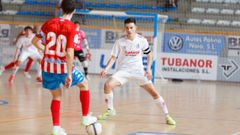 Imagen del partido disputado en el pabell�n Agust�n Mour�s