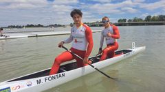 <span lang= gl >Manuel Font&aacute;n e Adri&aacute;n Sieiro son agora rivais polo C2 500 do equipo nacional espa&ntilde;ol.</span>