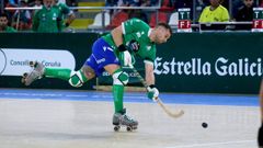 C�sar Carballeira, durante un partido del Liceo de esta temporada.