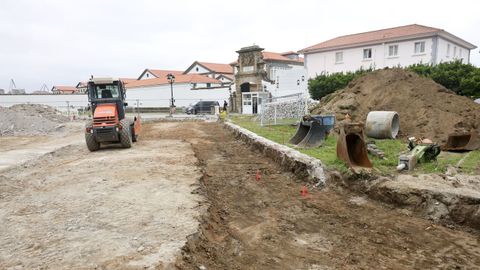 Trabajos en la zona del antiguo Cuartel de Instrucci�n.