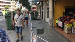 Un herido en una explosi�n en la calle Florida de Vigo
