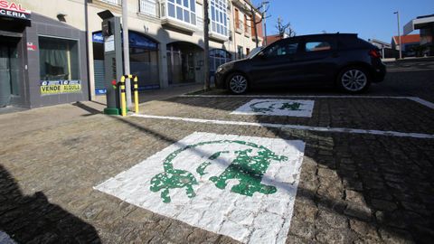 Zona de carga para coches elctricos