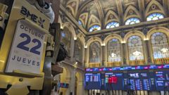 Imagen del interiro de�la Bolsa de Madrid.