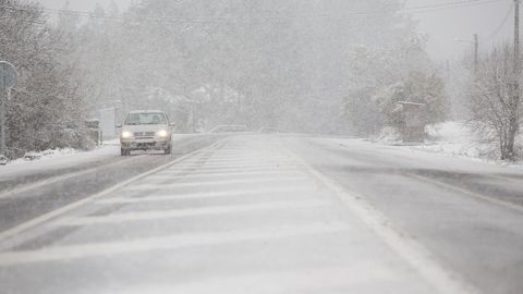 Nieve en Guitiriz