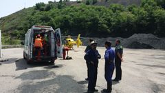 Evac�an a un minero herido en Tineo