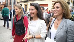 La presidenta de Vox Madrid, Roc�o Monasterio, tras atender a los medios a las puertas del Centro Mena en Sevilla el pasado mes de noviembre