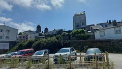 Vista del aparcamiento situado en la r�a das Pedreiras.