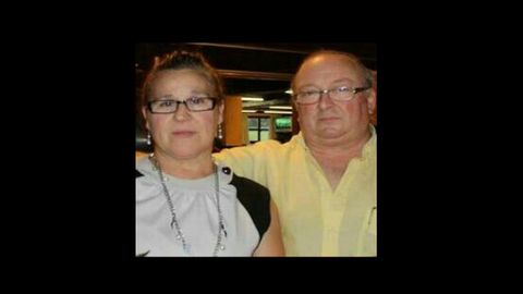 Silas Garc�a, con su mujer