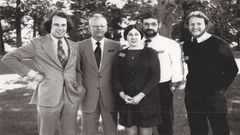 Los investigadores del MIT y autores del informe �Los l�mites del crecimiento� J�rgen Randers, Jay Forrester, Donella Meadows, Dennis Meadows y William Behrens