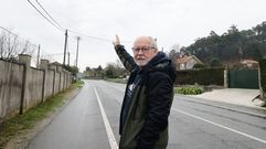 Jos� Mar�a L�pez, que avist� el rayo bola en la carretera que va desde Caldas a Vilanovi�a (Meis). 