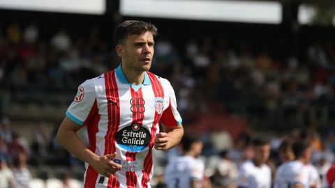 �lex Gallar, durante la victoria del CD Lugo (0-2) en la jornada 35 de Primera Federaci�n 2025-2026