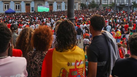 Pantalla&nbsp;gigante en&nbsp;Ferrol en las semifinales contra Francia