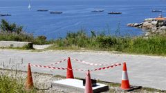 El Concello ya coloc� las bases donde ir�n situados los parqu�metros