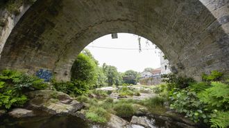 R&iacute;o Verdugo a su paso por Ponte Caldelas este lunes