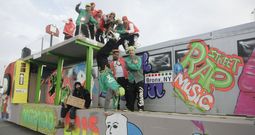 En carrozas gan� �asss Ground de Pe�a ��s, a la que pertenece el alcalde, Casti�eira.