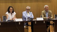 Inauguracin da primeira xornada, coa vicerreitora, o alcalde e o secretario xeral da Lingua
