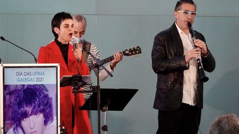 A msica na homenaxe a Xela Arias puxrona Mnica de Nut, Fernando Abreu e Pablo Carrera