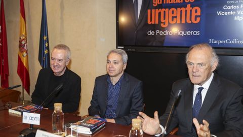 Pedro Piqueras en un acto de promocin de su libro el pasado abril