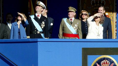 Una de las �ltimas fotograf�as en las que los duques de Palma comparten con el resto de la familia real protagonismo en un acto oficial.