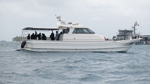 Operativo de rescate de los buceadores italiano fallecidos en una cueva en Maldivas